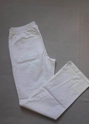 Бесподобные коттоновые белые прямые брюки cotton traders9 фото