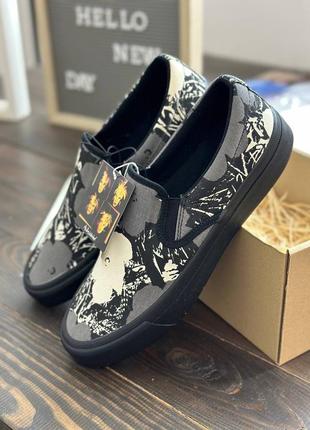 Слипоны uniqlo текстильные andy warhol cotton canvas slip-ons3 фото