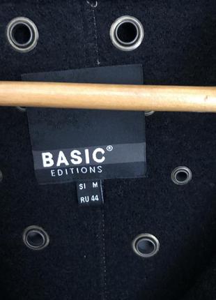 Новое шерстяное пальто без подклада плащ basic editions италия р. m/l4 фото