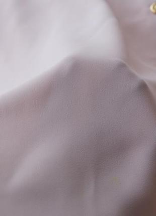 Красивая бежевая блуза в стиле известного бренда4 фото
