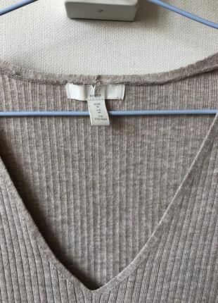 Кофта свитер h&m с добавлением шерсти 4