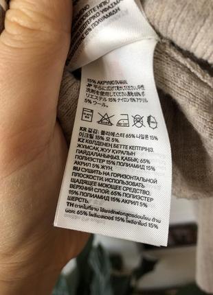Кофта свитер h&m с добавлением шерсти 8