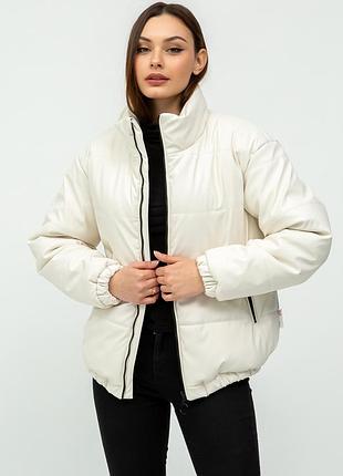 Кожаная куртка демисезонная арт. 18295