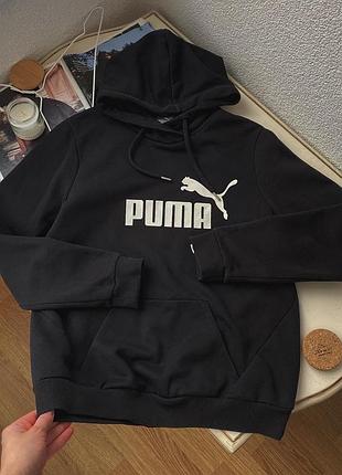 🤍стильное черное худи puma😍оригинал!