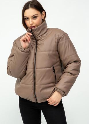 Шкіряна куртка демісезонна арт. 18295