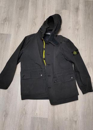 Stone island raso gommato пальто мужское