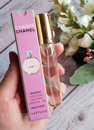 Женский мини парфюм chanel chance eau vive 20 мл