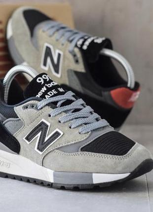 New balance 998 gray red4 фото