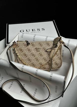 Жіноча  золотиста сумка з ременем через плече guess 🆕 кросс боді2 фото