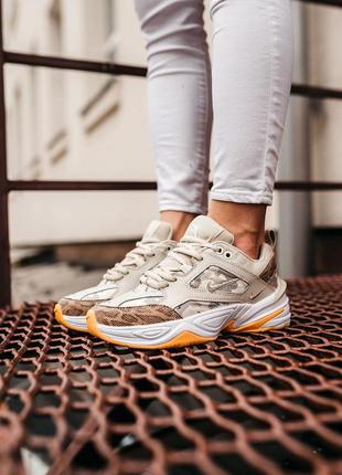 Кроссовки nike m2k tekno beige snake