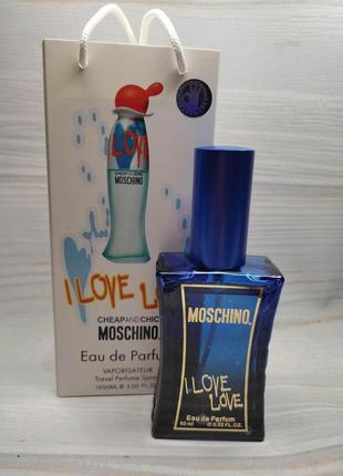 Парфюм  moschino cheap and chic i love love (москино ай лав лав) в подарочной упаковке 50 мл.