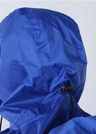 Пончо bluefield, накидка от дождя на рюкзак до 80 литров. плащ-пончо голубой.9 фото