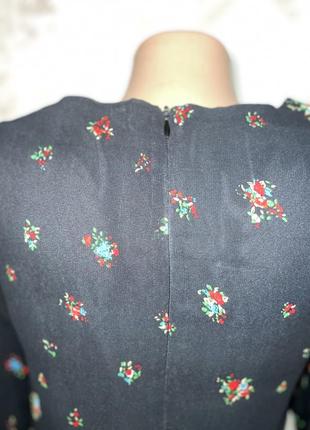 Шифонова міні сукня у квітковий принт(05)8 фото