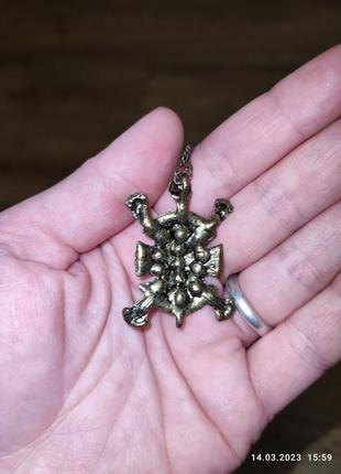Ожерелье с плдаеской черепаха4 фото