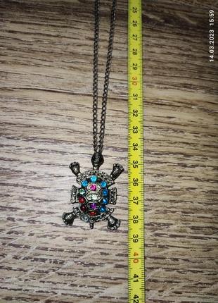 Ожерелье с плдаеской черепаха3 фото