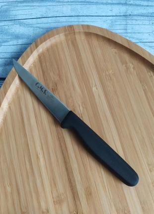 Кухонный нож с бакелитовой ручкой. длина - 20,5 см (лезвие - 10 см), oms collection (турция), арт.6104