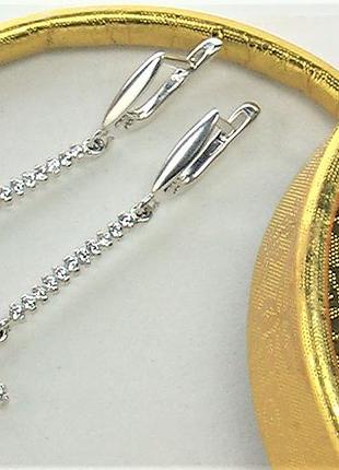 Серьги серебро 925 проба 3,83 грамма