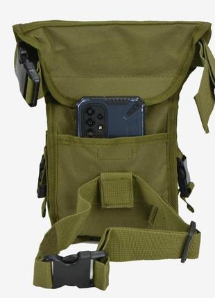 Тактическая универсальная сумка на бедро поясная сумка swat армейская сумка военный рюкзак-сумка olive10 фото