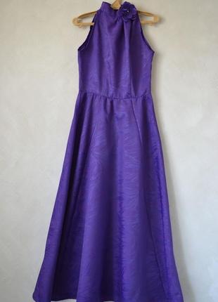 Платье нарядное ,праздничное / цвета тёмной сирени  / 9-10 лет