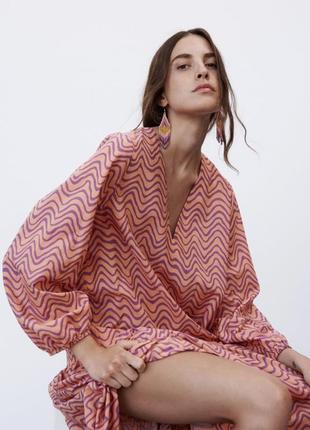 Длинное платье zara