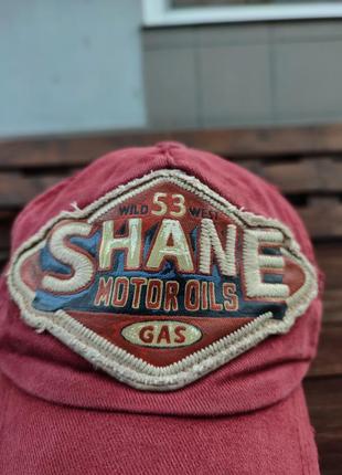 Вінтажна бейсболка 90х-00х shane jeans 1953 motor oil gas байкерська/автомобільна американський вінтаж рідка корея4 фото