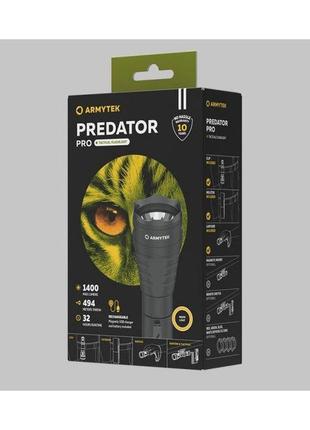 Фонарь тактический armytek predator pro v3.5 magnet usb (warm)8 фото