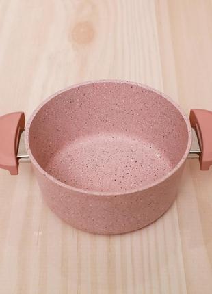 Набор посуды из 7-ми (4/3) предм. oms (турция) арт.3005 розовый4 фото