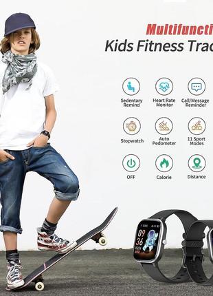 Фитнес трекер hengto для детей детские умные смарт часы для детей3 фото