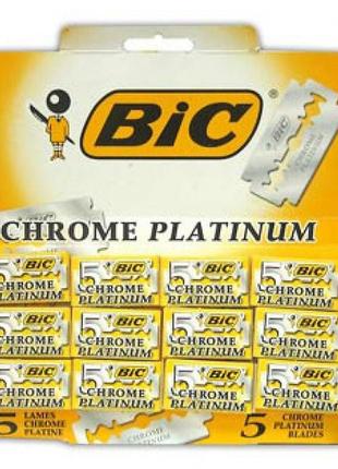 Лезвия для бритья bic chrome platinum 100шт. 5