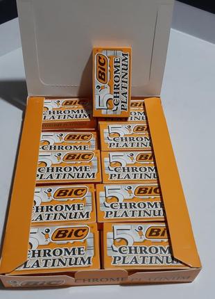 Лезвия для бритья bic chrome platinum 100шт. 3
