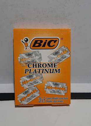 Лезвия для бритья bic chrome platinum 100шт. 2