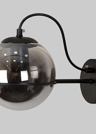 Чорне бра з 15см кулею (61-j2017-1 bk+bk)