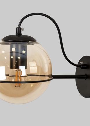 Чорне бра з 15см кулею (61-j2017-1 bk+br)