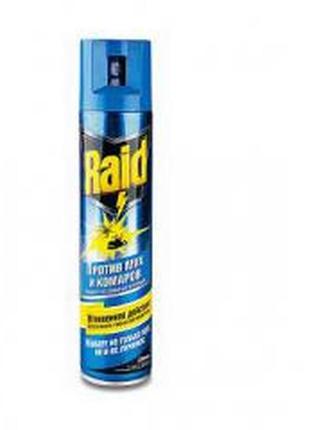 Аерозоль raid від літаючих мух ос 300ml