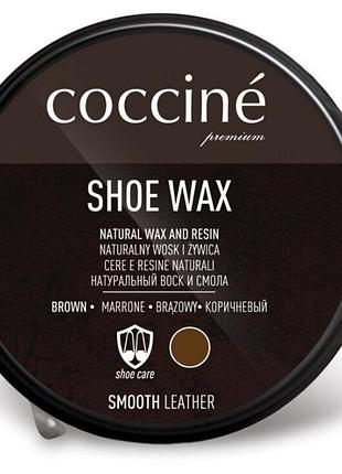 Віск для взуття coccine wax коричневий 40 г.