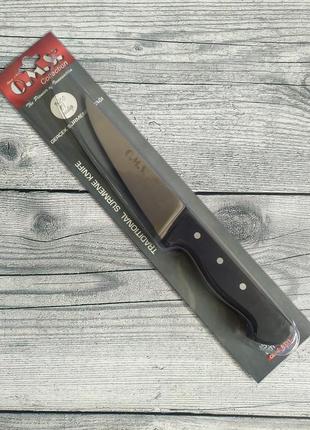 Кухонный нож с бакелитовой ручкой. длина - 27,5 см (лезвие - 13,5 см), oms collection (турция), арт.6111