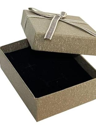 Подарункові коробочки для біжутерії 9*7 см (упаковка 12 шт) хакі2 фото