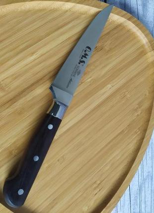 Кухонный нож с деревянной ручкой. длина - 26,5 см (лезвие - 14,5 см), oms collection, арт.6102 art