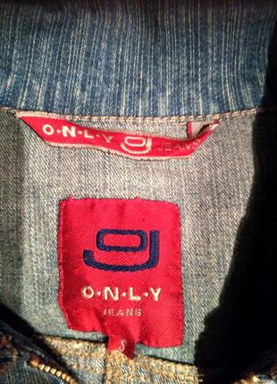 Куртка жіноча джинсова потерта only jeans5 фото