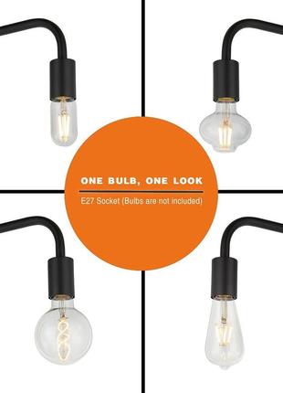 Bbhome ретро изогнутый торшер, минималистский металлический торшер с выключателем для спальни