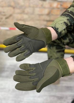 Перчатки тактические хаки tact 27-2
