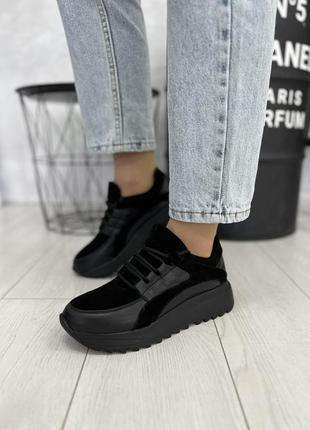 Стильні кросівки жіночі з натуральної шкіри та натуральної замші, розміри від 36 до 40