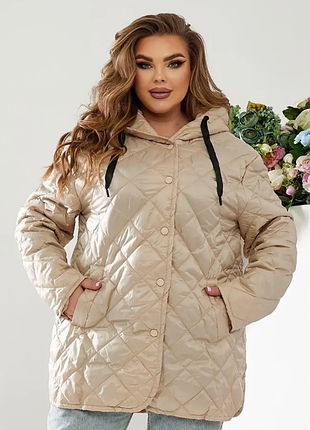 Куртка женская весна-осень батал  50,52,54,56  2plgu769-2218iве