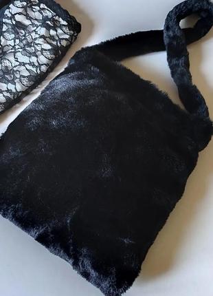 Плюшва сумочка шоппер