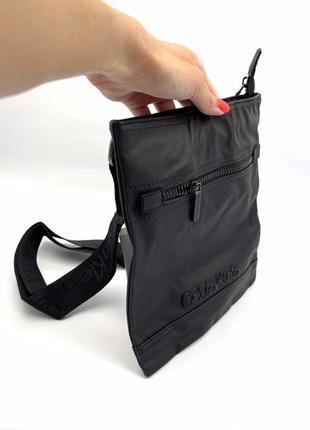 Мужская сумка через плечо келвин кляйн | сумка черного цвета планшетка мессенджер7 фото