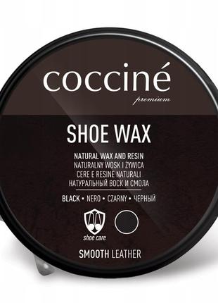 Воск для обуви coccine wax черный 40мл.