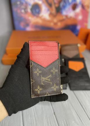 Чоловіча візитниця луї віттон монограм тримач для карток louis vuitton гаманець