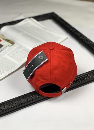 Кепка мужская красная брендовая кепка мужская классическая бейсболка томми2 фото