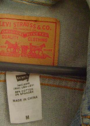 Крута коротка джинсова куртка від levis оригінал3 фото