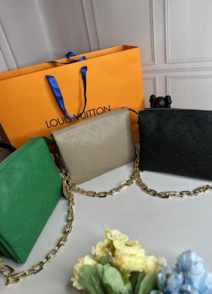 Жіноча стильна сумочка зеленого кольору louis vuitton  ⁇  сумка для дівчат луї віттон4 фото